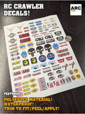 RC Crawler-02 Decal Set for 1:8/1:10/1:12 Scale Vehicles