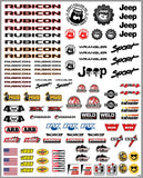Copy of RC Crawler-04 Decal Set for 1:8/1:10/1:12 Scale Vehicles