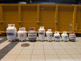 Miniature Set of Two (2) Propane Tanks at 1/14th or 1/10th scale!