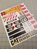 D10T Dozer Decals for 1:12/1:14/1:16 Scale