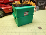 8-yard Green Trash Dumpster at 1:14 Scale