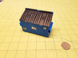 2-yard Blue Trash Dumpster at 1:24 Scale