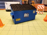 2-yard Blue Trash Dumpster at 1:14 Scale