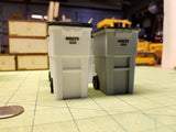 Rolling Brute Trash Bins at 1:14 Scale (Set of 2)