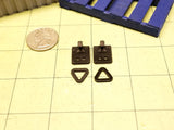 Miniature Flat Hooks and Hook Rings at 1:14 Scale