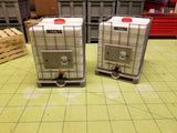 Miniature 275g IBC Tote at 1:14 Scale for RC Construction and Truck Cargo