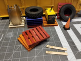 Miniature Painted Wood Pallet 1:14 Scale (Set of 4)