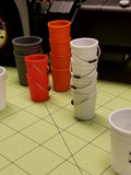 Set of four (4) 5-Gallon Buckets at 1:14 Scale