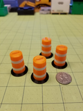 Miniature Safety Barrels (Set of 4)
