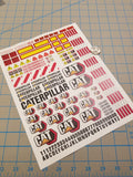 CAT 2020 Construction Decals for 1:12/1:14/1:16 Scale