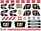 336GC Excavator Decals for 1:16 Scale Huina