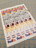 Cargo Markings Decals for 1:12/1:14/1:16 Scale