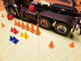 Miniature Safety Cones at 1:14 Scale (Set of 8)
