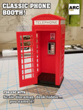 Miniature Classic Phone Booth at 1:14 Scale