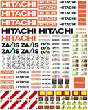 Hitachi Construction Decals for 1:12/1:14/1:16 Scale