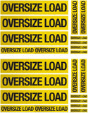 Oversize Load Construction Decals for 1:12/1:14/1:16 Scale