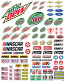 RC Racing-05 Decal Set for 1:8/1:10/1:12 Scale Vehicles