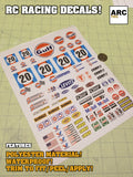 RC Racing-10 Decal Set for 1:8/1:10/1:12 Scale Vehicles