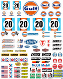 RC Racing-10 Decal Set for 1:8/1:10/1:12 Scale Vehicles