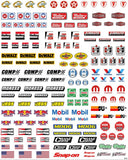 RC Sponsor Decal Set for 1:8/1:10/1:12 Scale Vehicles