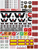 New Western Star Semi Tractor Truck Decals for 1:12/1:14/16 Scale