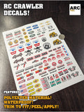 RC Crawler-01 Decal Set for 1:8/1:10/1:12 Scale Vehicles