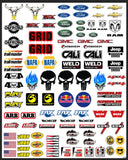 RC Crawler-02 Decal Set for 1:8/1:10/1:12 Scale Vehicles