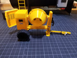 Miniature Portable Cement Mixer Tag Along at 1/14 Scale
