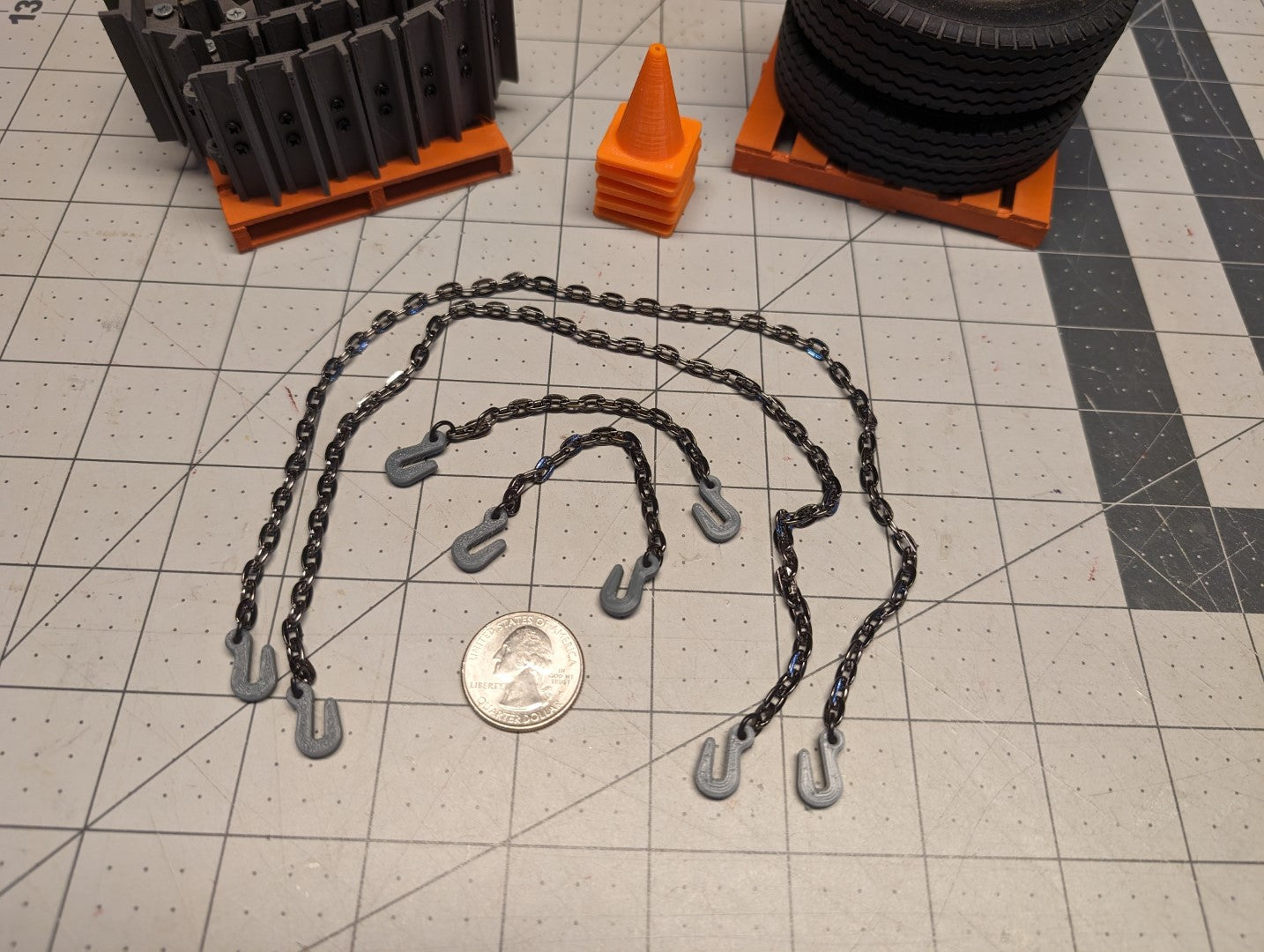 Square Scale Chain Set of Two (2) Scale Chains with Hooks – ARC-tec Shop