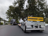 Miniature OVERSIZE LOAD or WIDE LOAD sign at 1/14th Scale