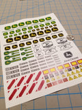 Deere Construction Decals for 1:12/1:14/1:16 Scale