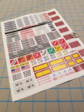 New Freightliner Semi Tractor Truck Decals for 1:12/1:14/16 Scale