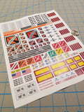 New International Semi Tractor Truck Decals for 1:12/1:14/16 Scale