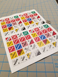 Hazard Placards Construction Label Decals for 1:12/1:14/1:16 Scale