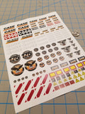 CASE Construction Decals for 1:12/1:14/1:16 Scale