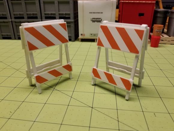 Miniature Safety Folding Barricades (Set of 2)