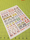 RC Sponsor Decal Set for 1:8/1:10/1:12 Scale Vehicles