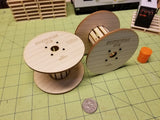 Miniature Wood Spool 1:14 Scale (Set of 2)
