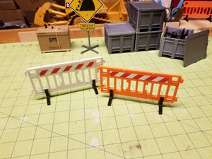 Miniature Safety Pedestrian Barricades (Set of 2)