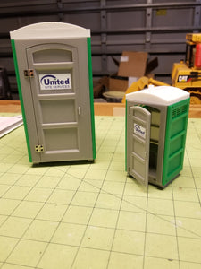 Miniature Portable Toilet at 1:24 Scale