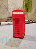 Miniature Classic Phone Booth at 1:14 Scale