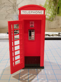 Miniature Classic Phone Booth at 1:14 Scale