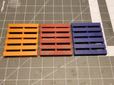 Miniature Painted Wood Pallet 1:14 Scale (Set of 4)