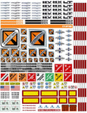 New International Semi Tractor Truck Decals for 1:12/1:14/16 Scale