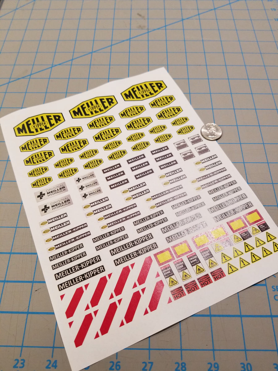 Meiller Kipper Construction Decals for 1:12/1:14/1:16 Scale – ARC-tec Shop
