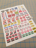 RC Racing-01 Decal Set for 1:8/1:10/1:12 Scale Vehicles