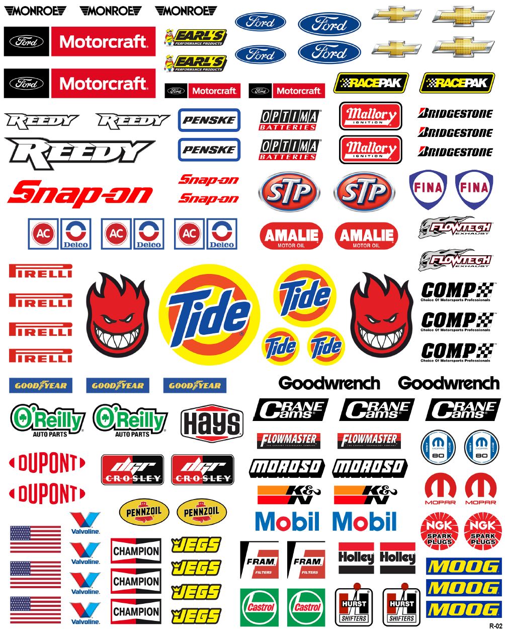 RC Racing-02 Decal Set for 1:8/1:10/1:12 Scale Vehicles – ARC-tec Shop