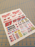 RC Racing-09 Decal Set for 1:8/1:10/1:12 Scale Vehicles