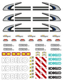 Kobelco 210 Construction Decals for 1:12/1:14/1:16 Scale