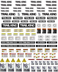 New Trail King Trailer Decals for 1:12/1:14/16 Scale